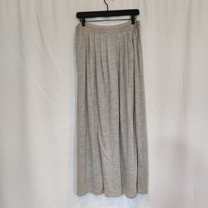 Eilleen Fisher Women's Pleated Silver Long Skirt